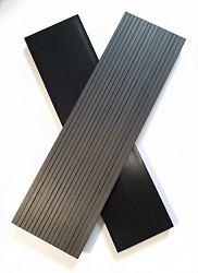 Вельвет брашир черный 140х24