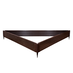 Клумба "Треугольник" из доски ДПК Винтаж 2080*2080*140 мм